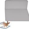 Dog Potty Tray - Spill Proof Pet Litter Box, 35.04x25.59x0.2 Inches L Shaped Indoor Potty Tray with Raised Edge Design, Puppy Training Toilet for Small Dog Cat Outdoor Car Traveling Road Trip Home Use